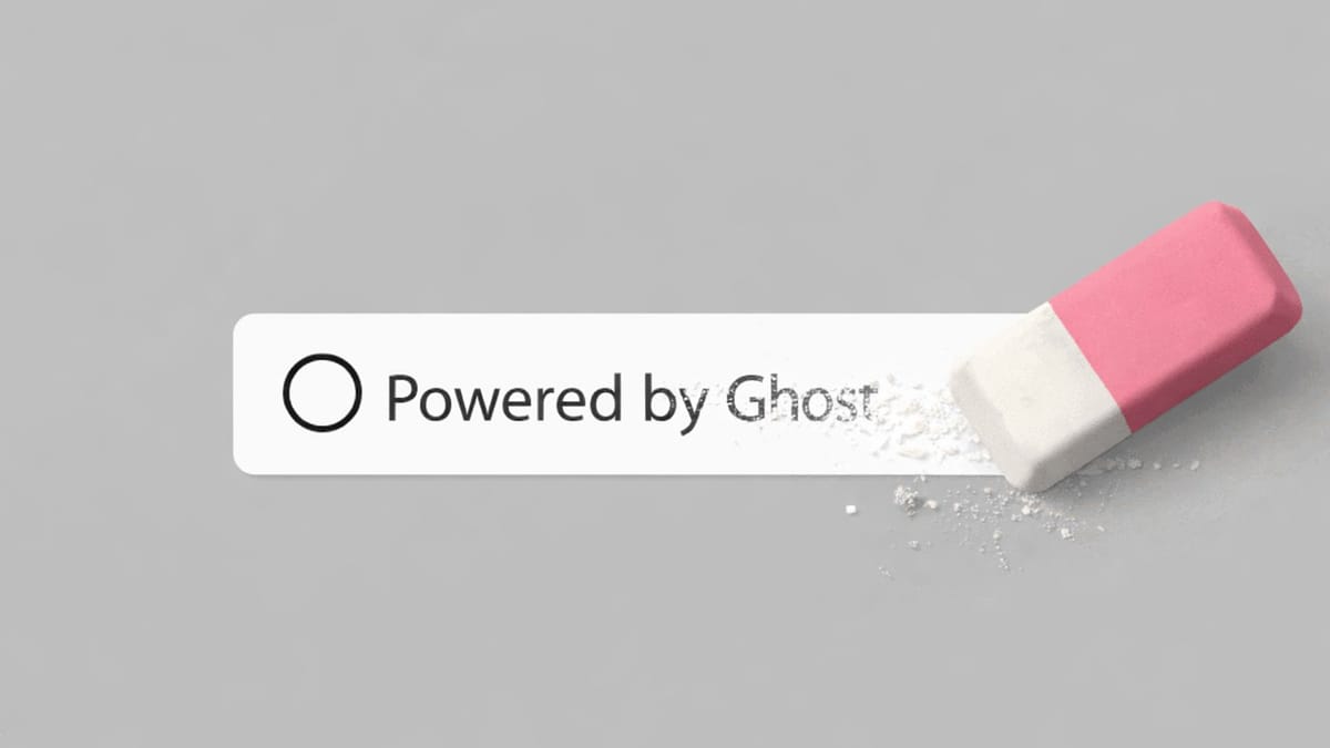 How to remove "Powered by Ghost"